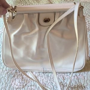 🤍Vintage Gucci Malock Double Strap Purse White